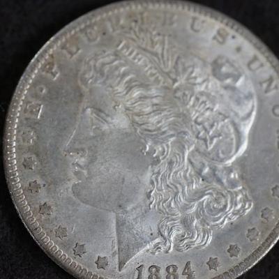 1884 SILVER MORGAN DOLLAR O MINT MARK