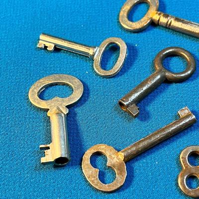 ASSORTED SMALL SKELETON KEYS 7 COUNT