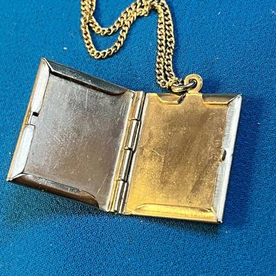 "THIS IS YOUR LIFE" OLD TV SHOW GOLD TONE LOCKET ON CHAIN