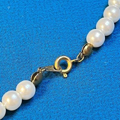 17" FAUX PEARL NECKLACE