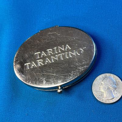 PINK RHINESTONE MIRROR COMPACT by TARINA TARANTINO