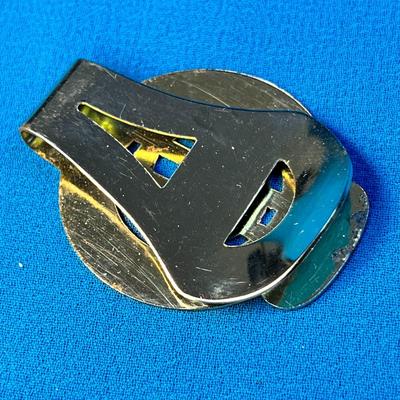 GOLD TONE DOLLAR SIGN MONEY CLIP