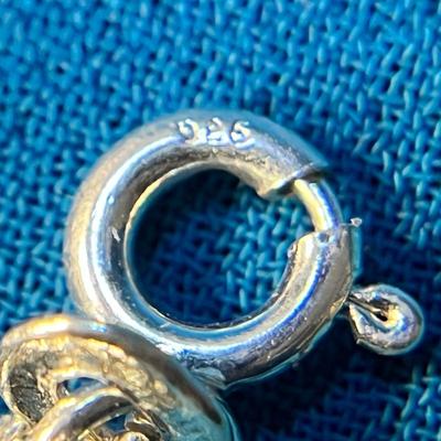 BRIGHT FANCY 925 STERLING SILVER UNIQUE LINKS BRACELET
