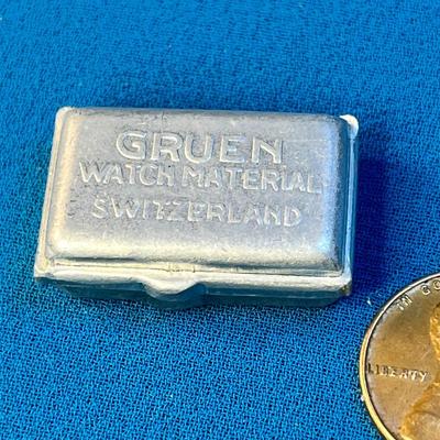 LITTLE GRUEN "WATCH MATERIAL" BOX MARKED SWITZERLAND