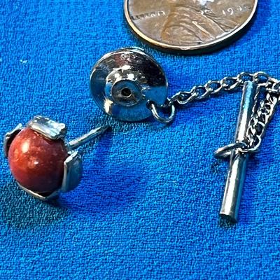 FAUX RED CORAL? TIE TACK