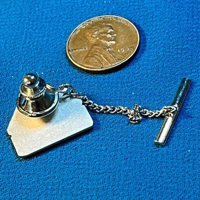 ENAMELED ALBERTSON'S CERTIFIED CHECKER TIE TACK