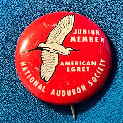 SET OF 3 JUNIOR MEMBER NATIONAL AUDUBON SOCIETY PIN BACKS