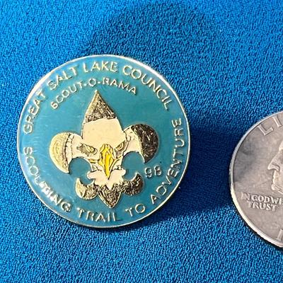 ENAMELED B.S.A. GREAT SALT LAKE COUNCIL SCOUT-O-RAMA PIN 98