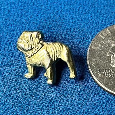 VINTAGE MACK TRUCK BULL DOG GOLD TONE PIN