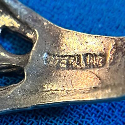 STERLING HORSE, HORSESHOE OPENWORK RING