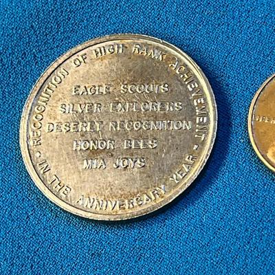 LDS B.S.A. 40TH ANNIVERSARY HIGH RANK TOKEN/MEDALLION