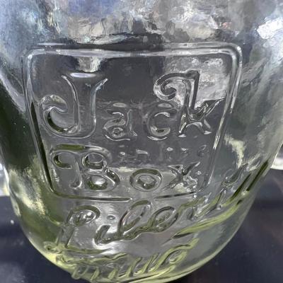 Vintage Glass bottles Liberty Jack Jar glasses