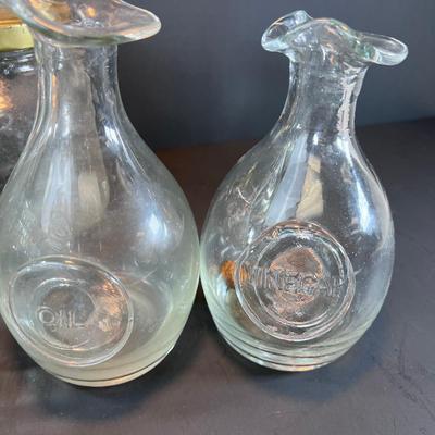 Vintage Glass bottles Liberty Jack Jar glasses