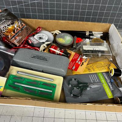 MORE Fishing Related Items: Jigs, Lures, Line, Scissors