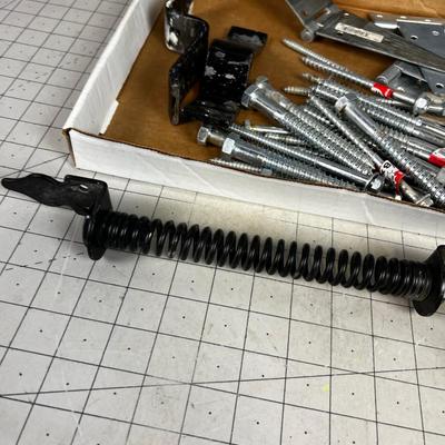 Hardware: Lag Bolts, Gate Hinges, Plus Other