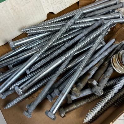 A Bunch of 10" Lag Bolts and Washers