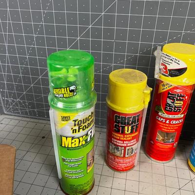 Spray Foam LOTS New (8 Cans) 