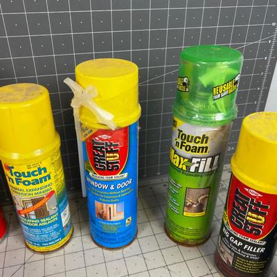 Spray Foam LOTS New (8 Cans) 