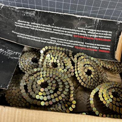 Partial Box of Roofing Nails Collated
