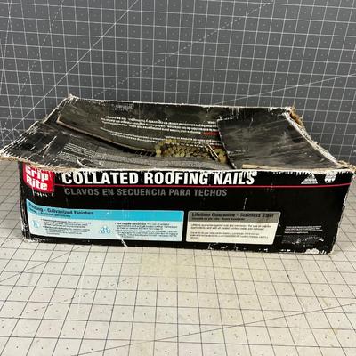 Partial Box of Roofing Nails Collated