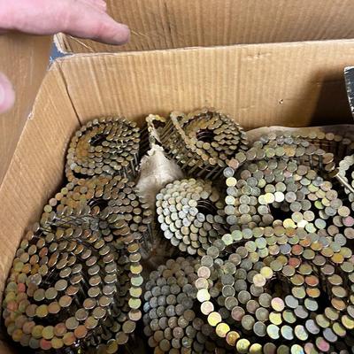 Partial Box of Roofing Nails Collated