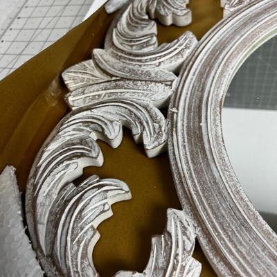 Decorative Mirror Shabby White Wash Finish