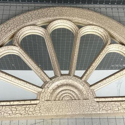 Half Round Crackle Mirror 