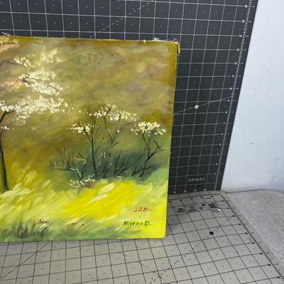 Oil Painting Tree by Myrna D. 