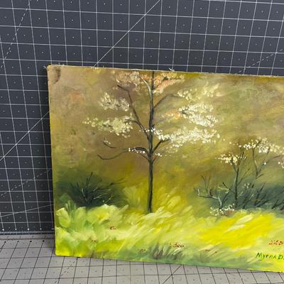 Oil Painting Tree by Myrna D. 