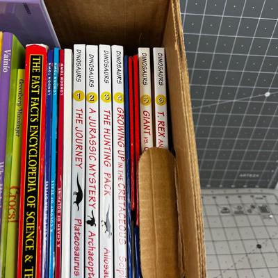 Box of Children's Mostly Dinosaur Books 