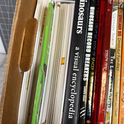 Box of Children's Mostly Dinosaur Books 