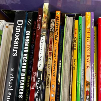 Box of Children's Mostly Dinosaur Books 