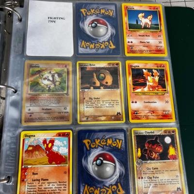 Collection of Vintage PokÃ©mon Cards In Sleeves in a Binder