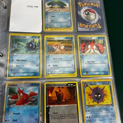 Collection of Vintage PokÃ©mon Cards In Sleeves in a Binder