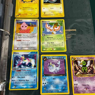 Collection of Vintage PokÃ©mon Cards In Sleeves in a Binder