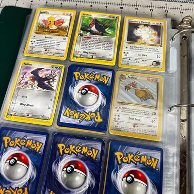 Collection of Vintage PokÃ©mon Cards In Sleeves in a Binder