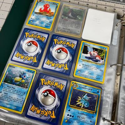 Collection of Vintage PokÃ©mon Cards In Sleeves in a Binder