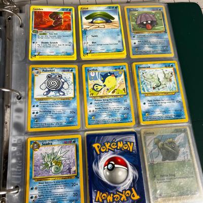 Collection of Vintage PokÃ©mon Cards In Sleeves in a Binder