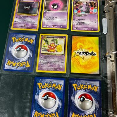 Collection of Vintage PokÃ©mon Cards In Sleeves in a Binder