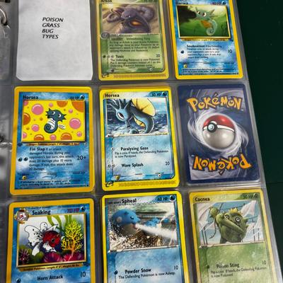 Collection of Vintage PokÃ©mon Cards In Sleeves in a Binder