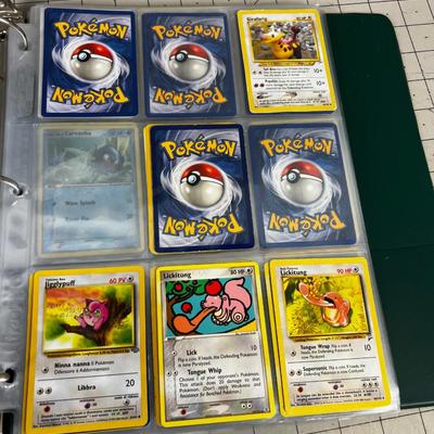 Collection of Vintage PokÃ©mon Cards In Sleeves in a Binder