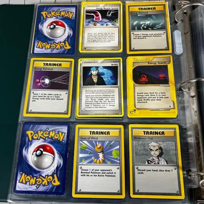 Collection of Vintage PokÃ©mon Cards In Sleeves in a Binder