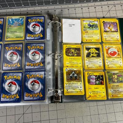 Collection of Vintage PokÃ©mon Cards In Sleeves in a Binder