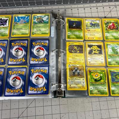 Collection of Vintage PokÃ©mon Cards In Sleeves in a Binder