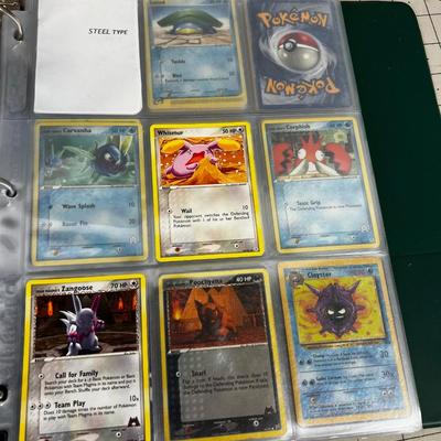 Collection of Vintage PokÃ©mon Cards In Sleeves in a Binder