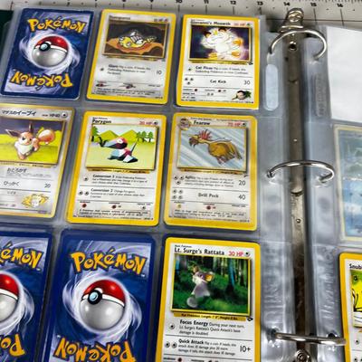 Collection of Vintage PokÃ©mon Cards In Sleeves in a Binder