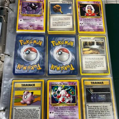 Collection of Vintage PokÃ©mon Cards In Sleeves in a Binder