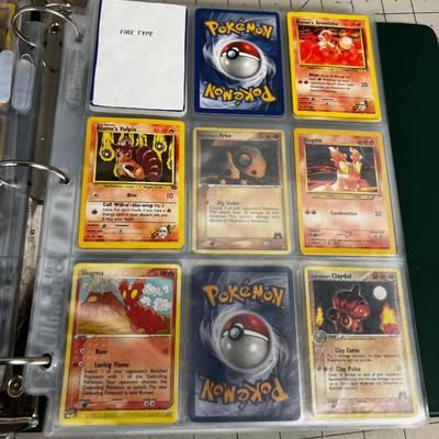 Collection of Vintage PokÃ©mon Cards In Sleeves in a Binder