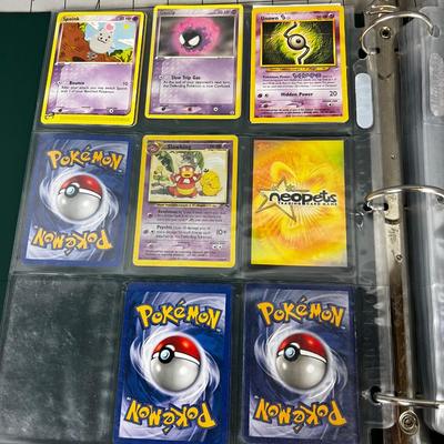 Collection of Vintage PokÃ©mon Cards In Sleeves in a Binder
