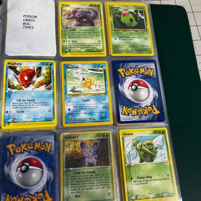 Collection of Vintage PokÃ©mon Cards In Sleeves in a Binder